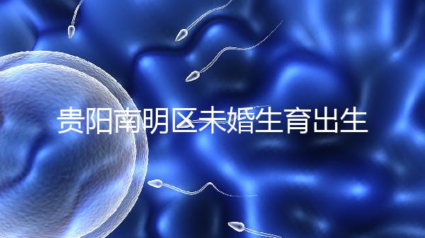 貴陽南明區未婚生育出生證、上戶登記流程整理,跟著走就行